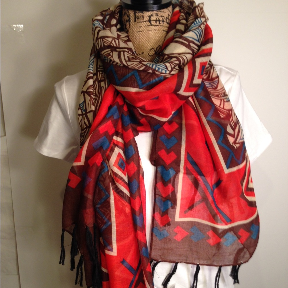 ZARA oversized scarf with tassels spring summer 15